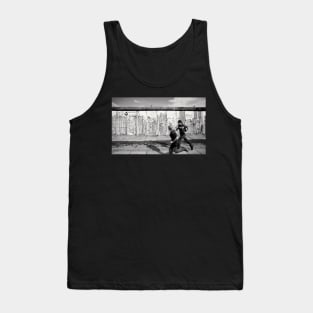 Two kids running along the remains of the Berlin Wall, Berlin, Germany Tank Top